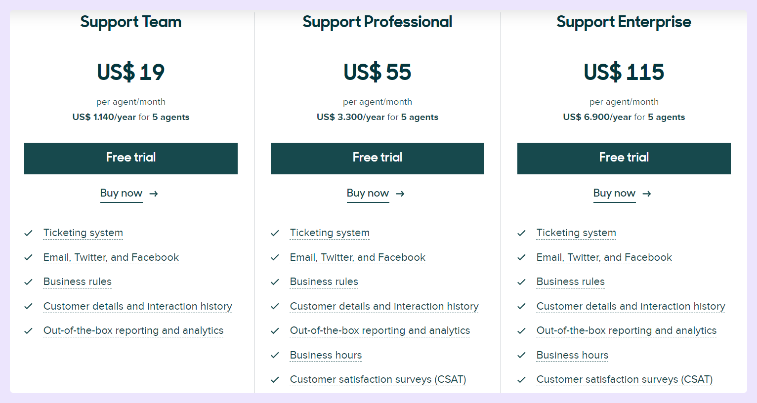 Pricing Page