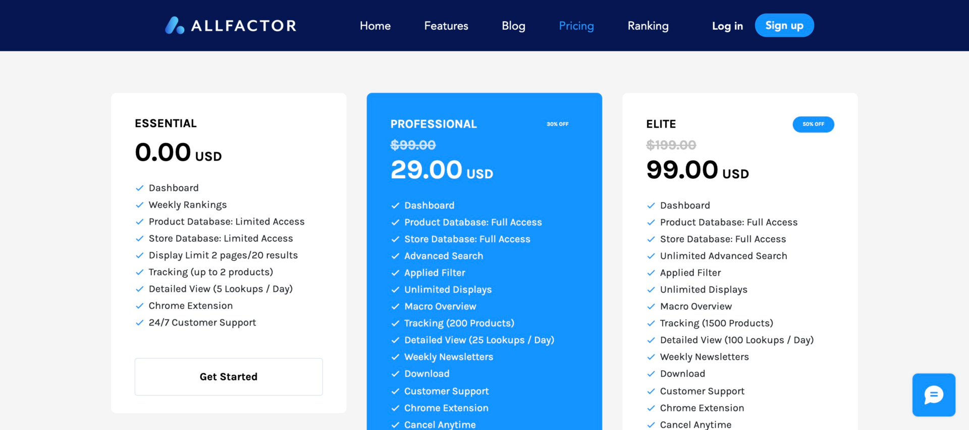 Pricing Page