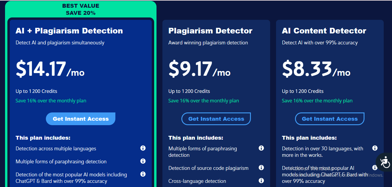 Pricing Page