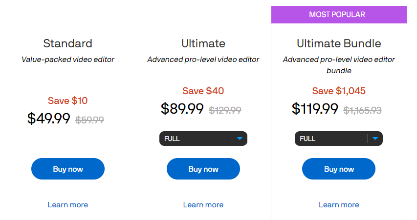 Pricing Page