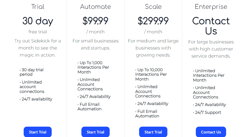 Pricing Page