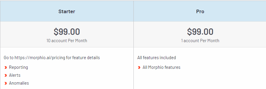 Pricing Page