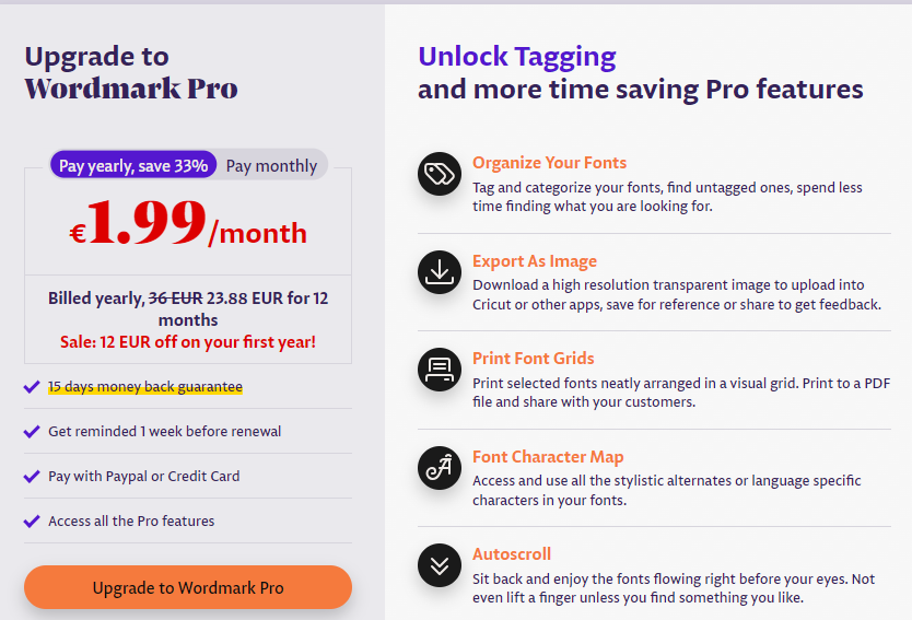 Pricing Page
