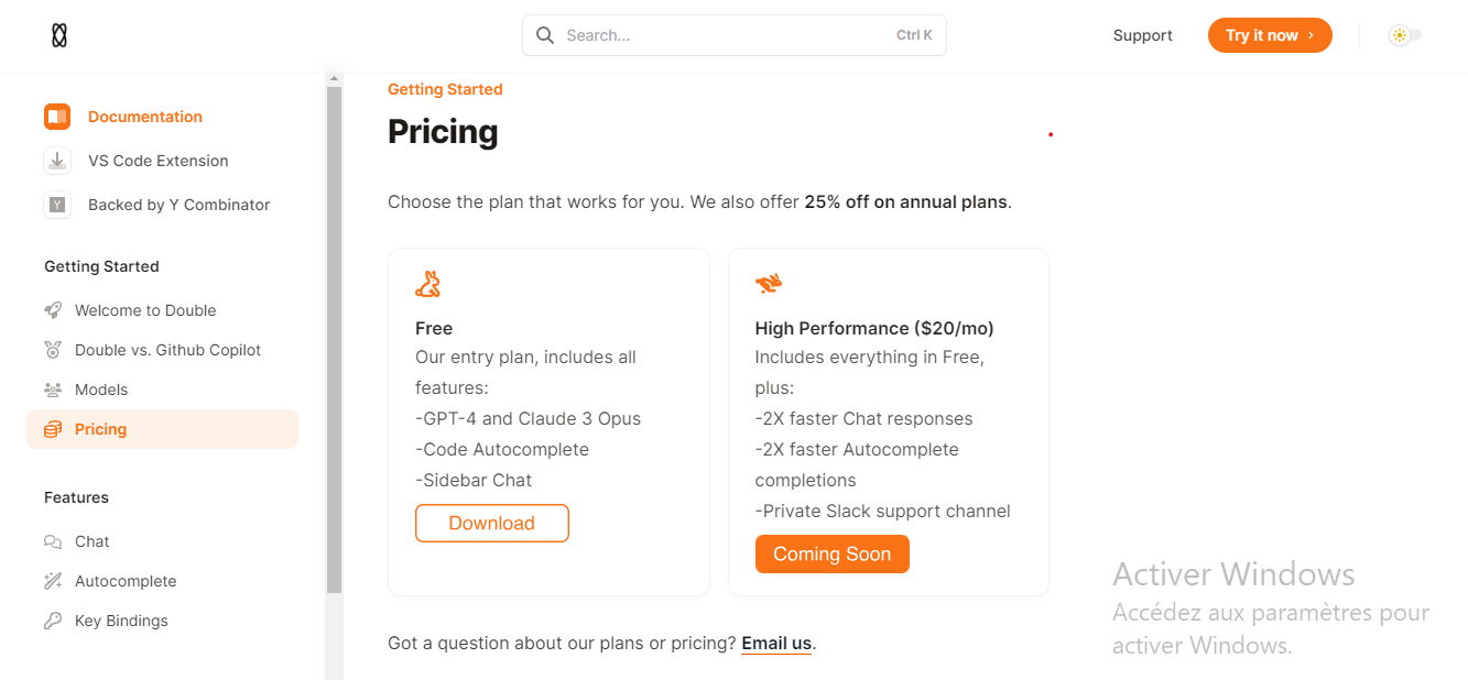 Pricing Page