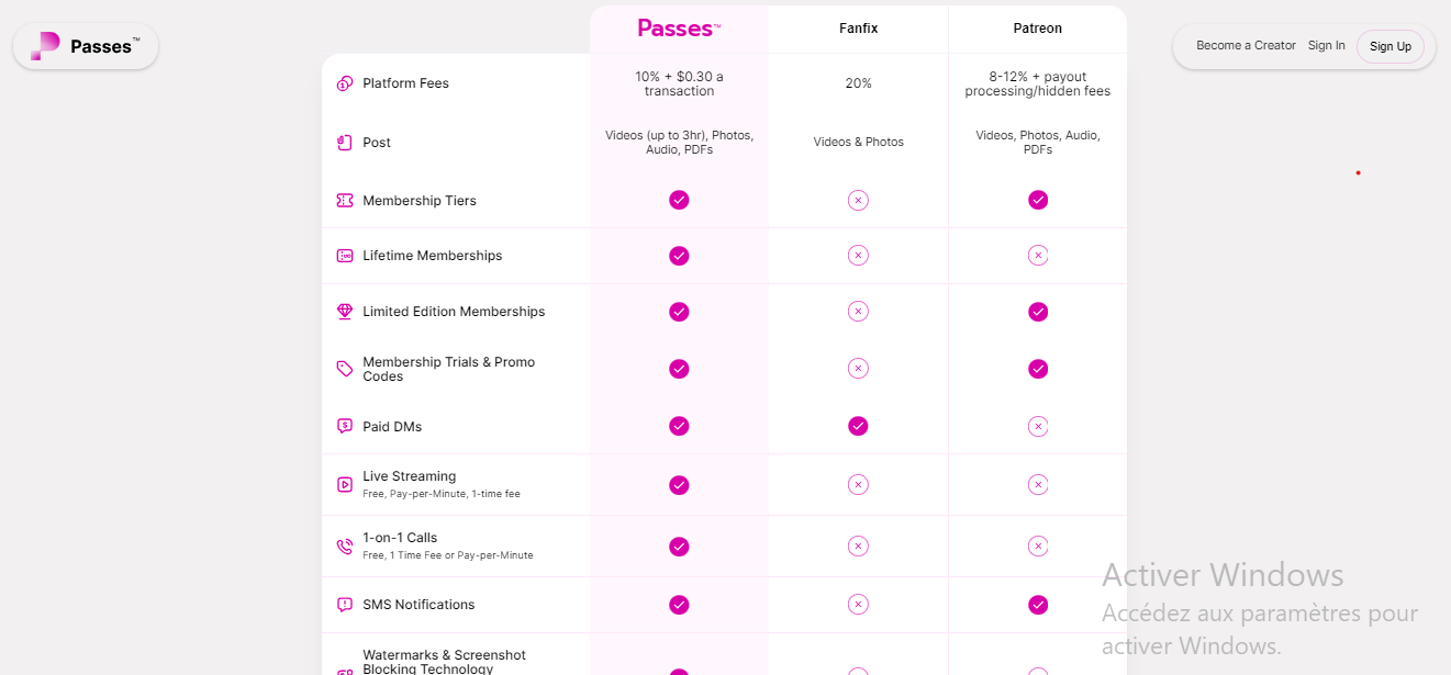 Pricing Page