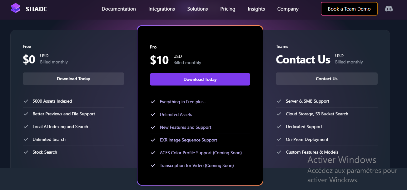 Pricing Page