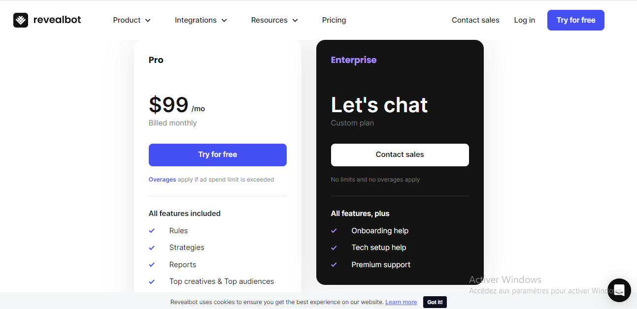 Pricing Page