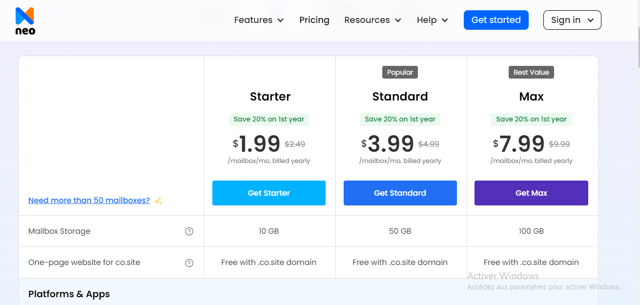 Pricing Page