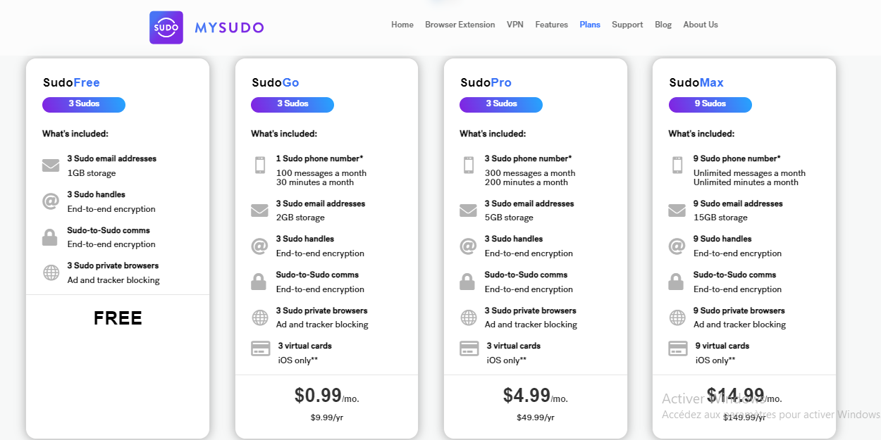 Pricing Page