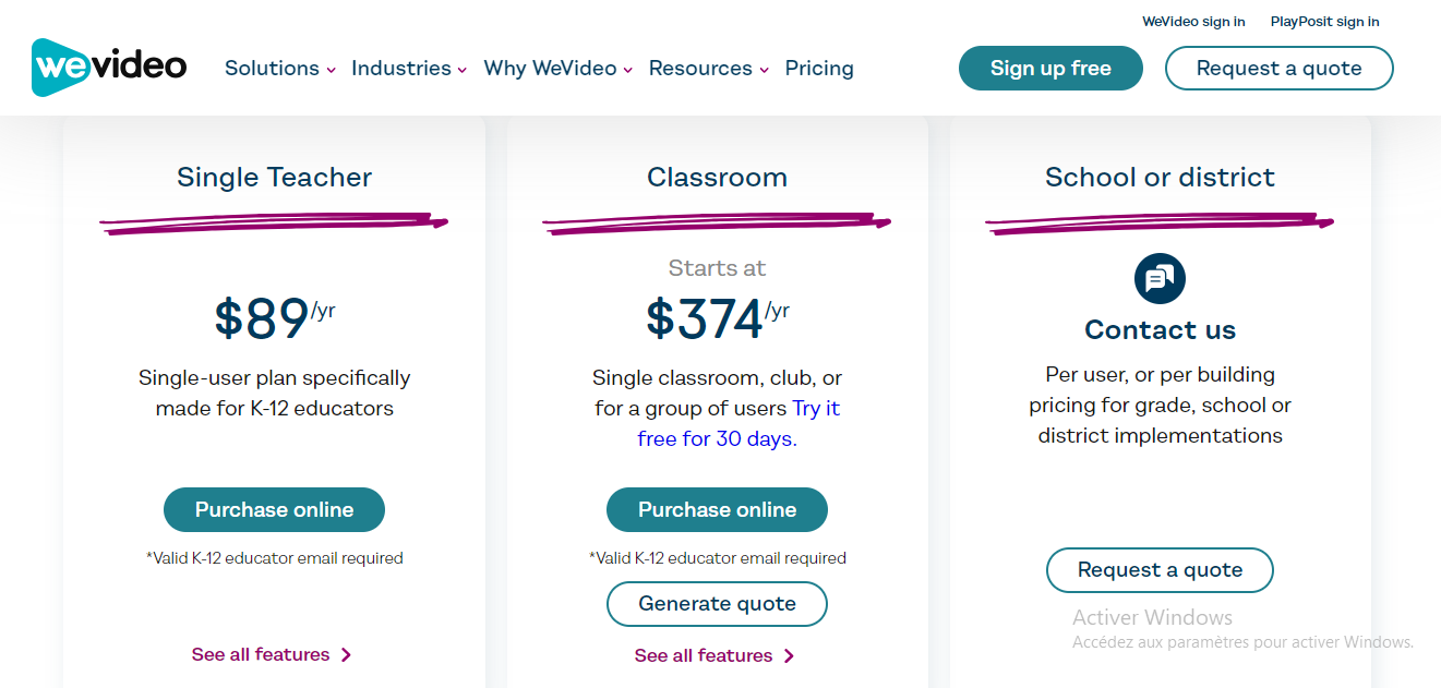 Pricing Page