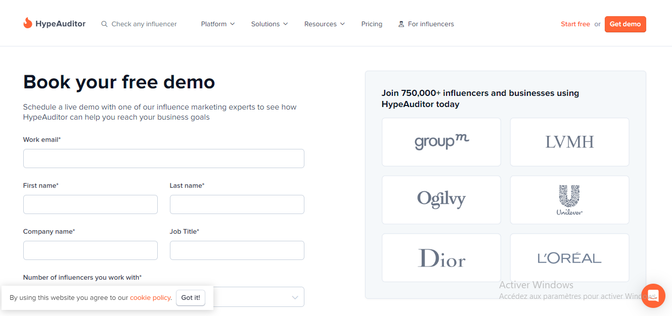 Pricing Page