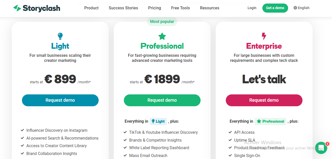Pricing Page