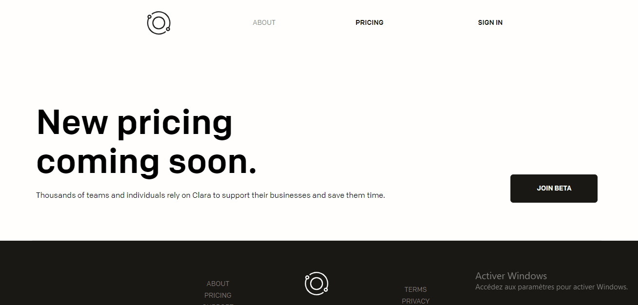 Pricing Page