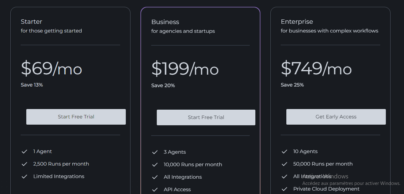 Pricing Page