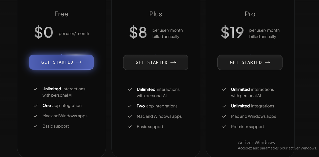 Pricing Page