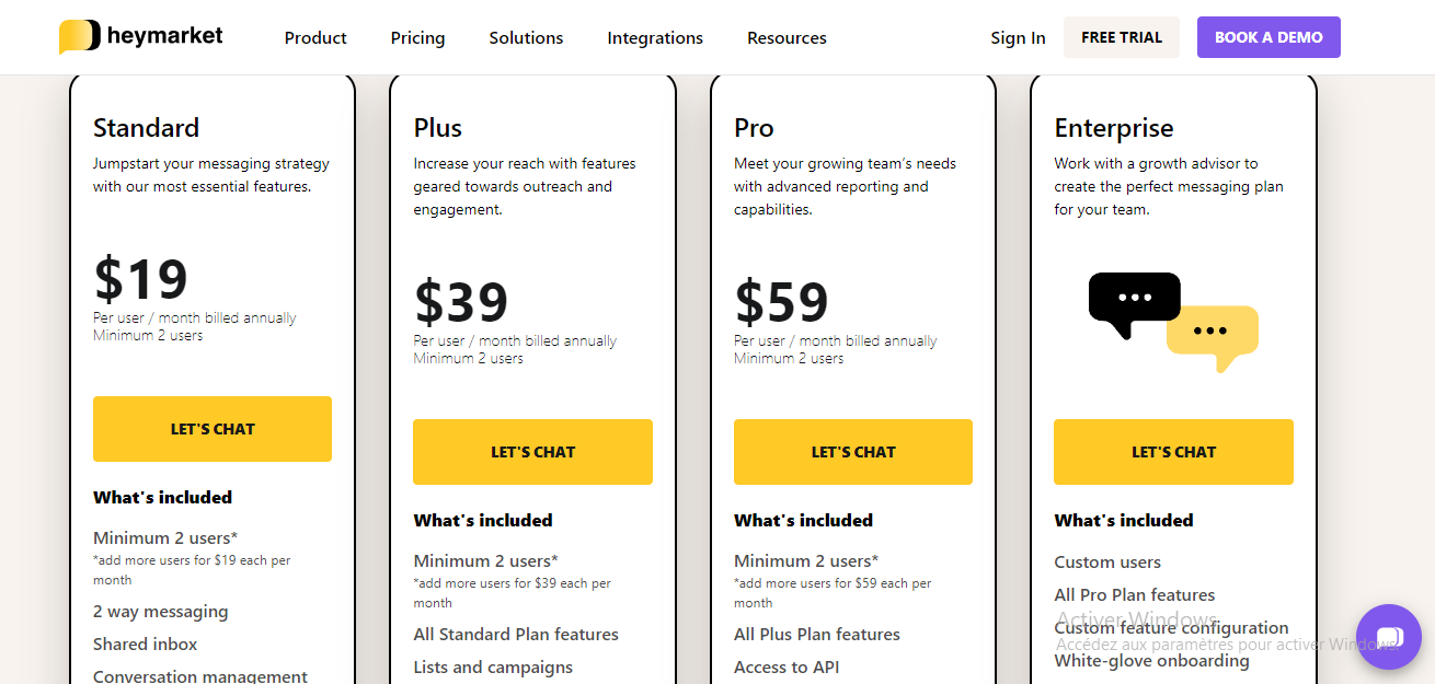 Pricing Page