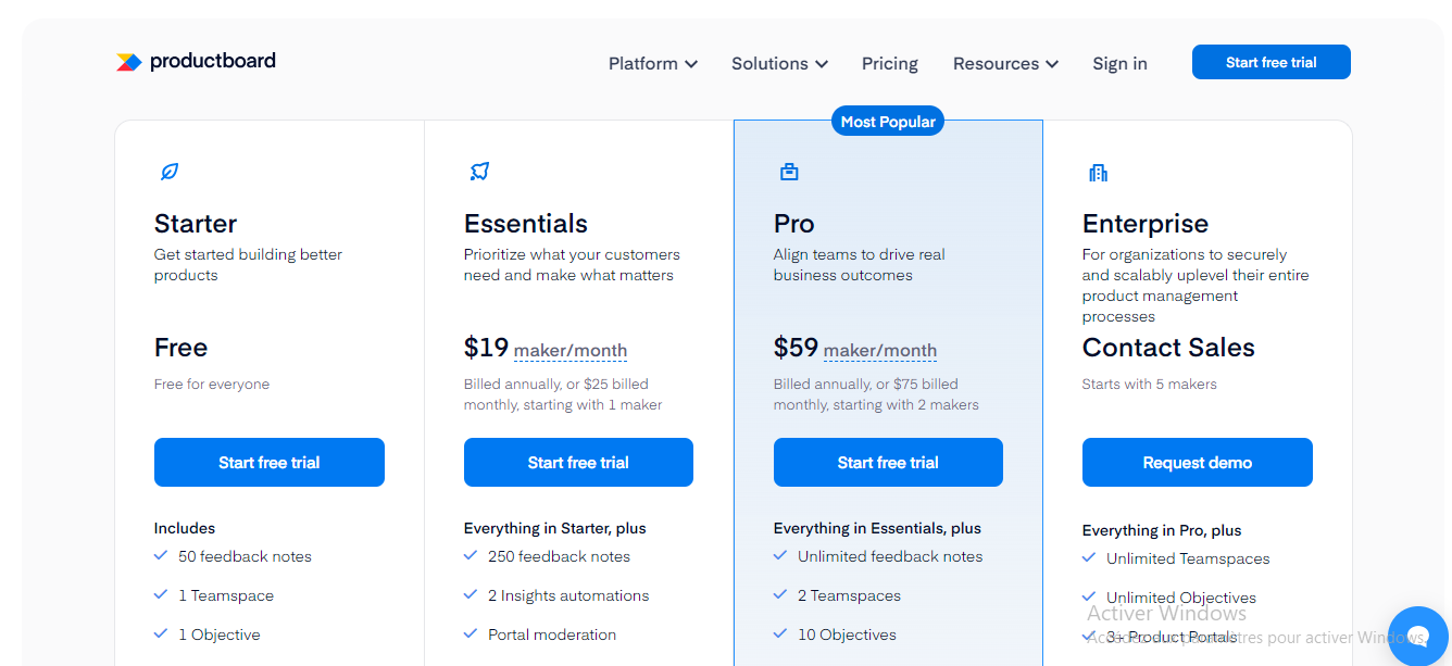 Pricing Page