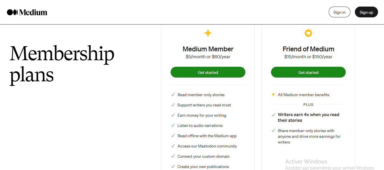 Pricing Page