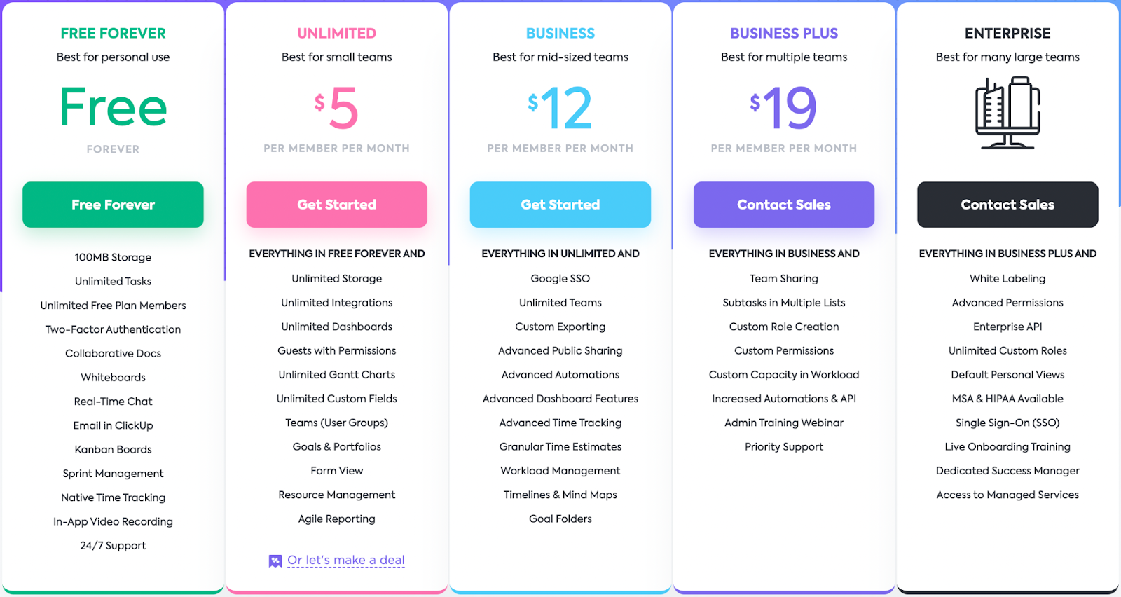 Pricing Page