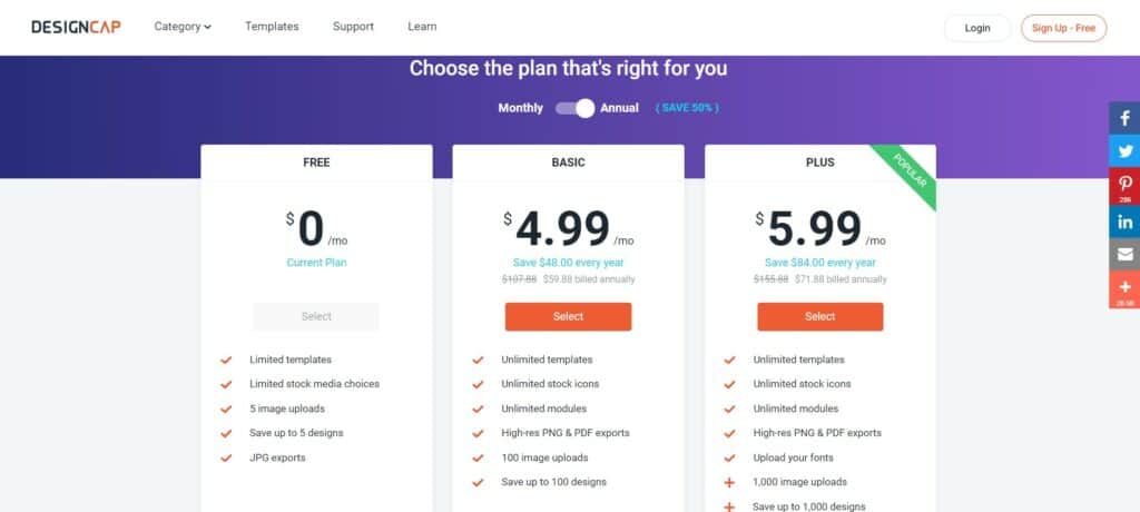 Pricing Page