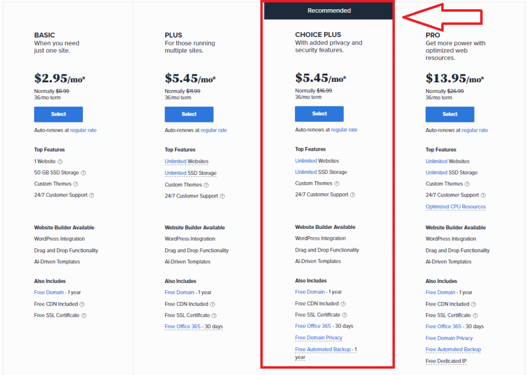 Pricing Page