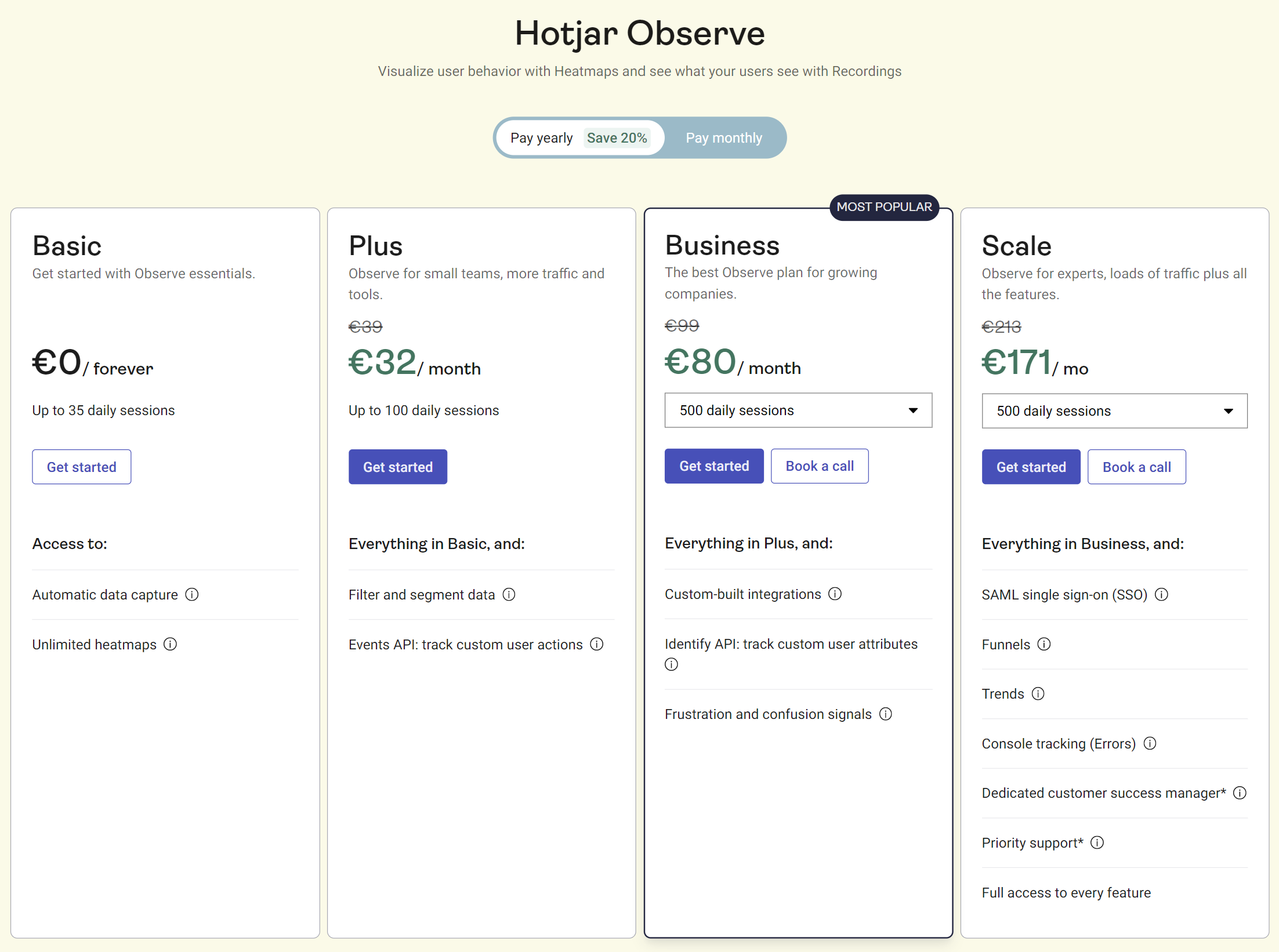 Pricing Page