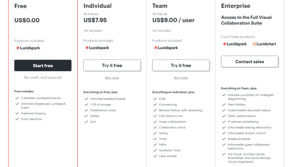 Pricing Page