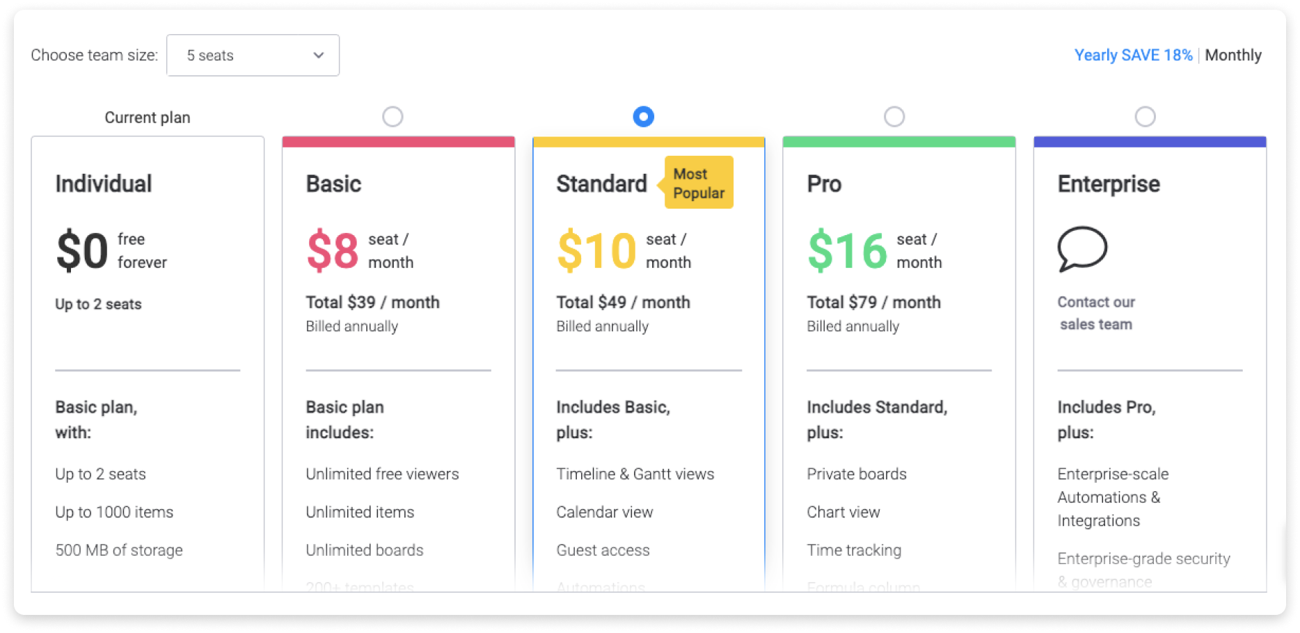 Pricing Page