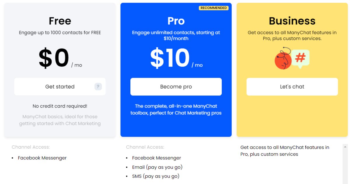 Pricing Page
