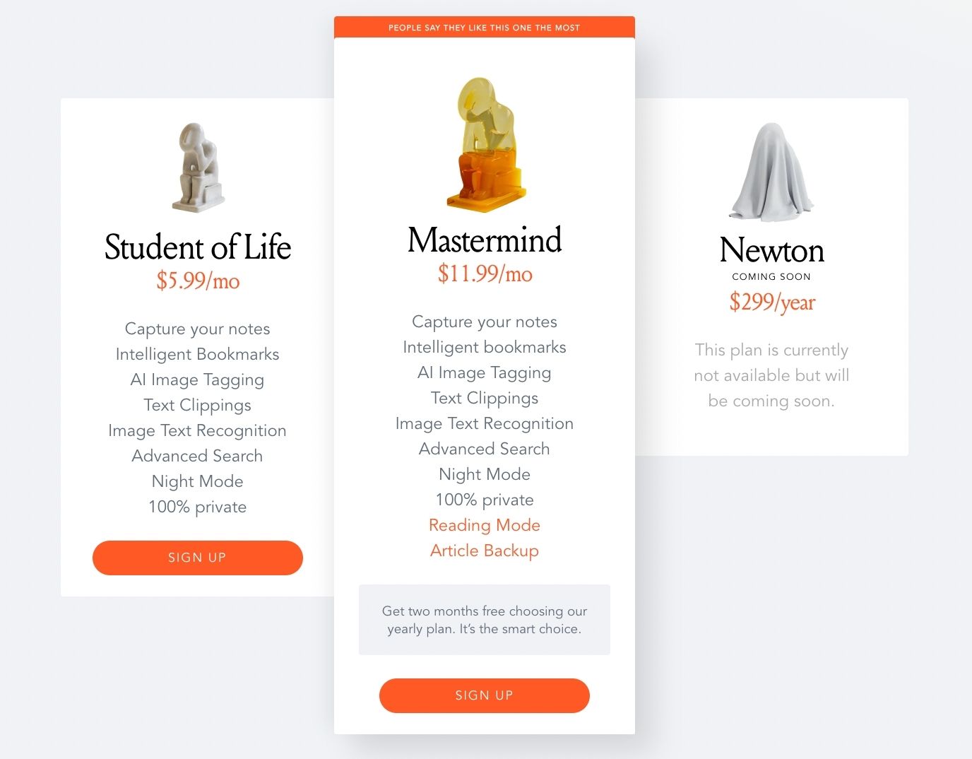 Pricing Page