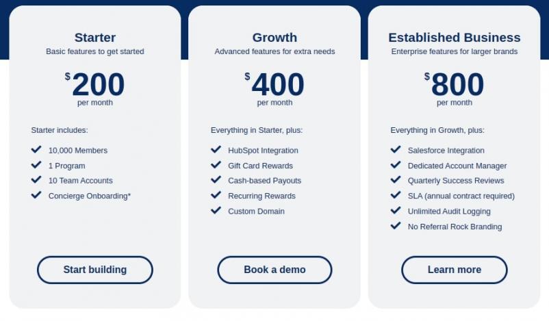 Pricing Page