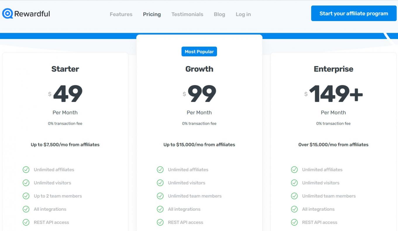 Pricing Page