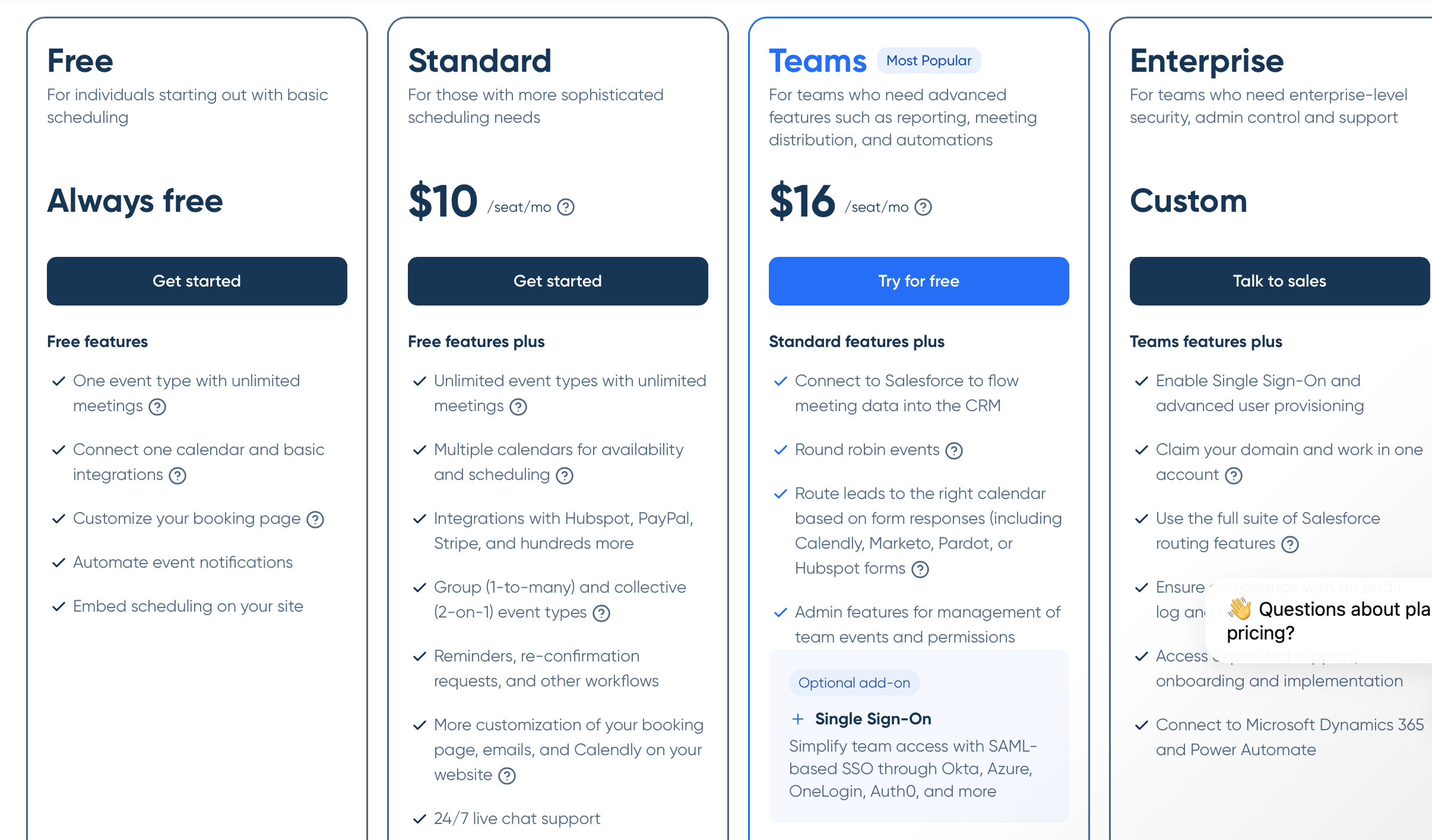 Pricing Page