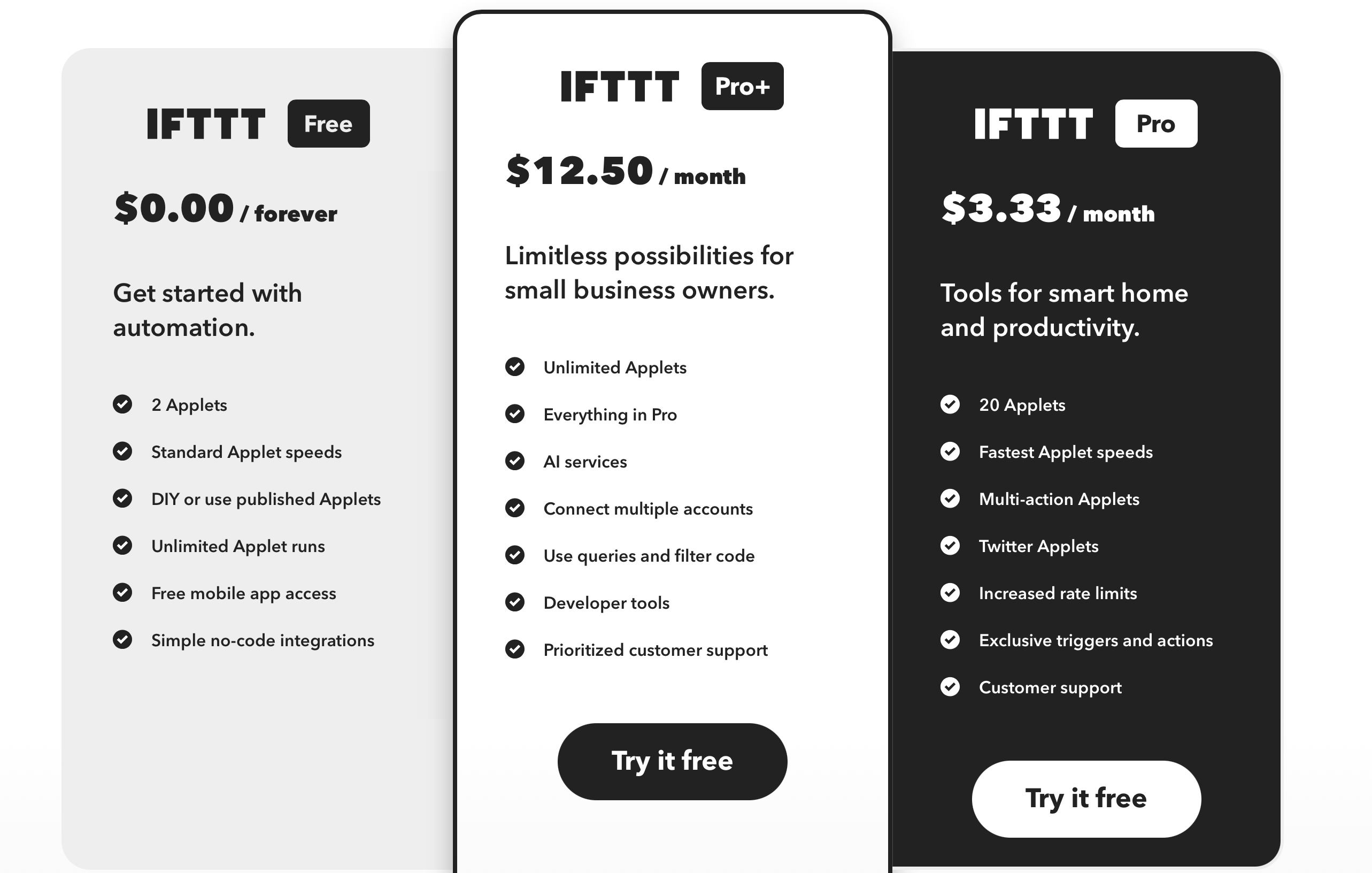 Pricing Page