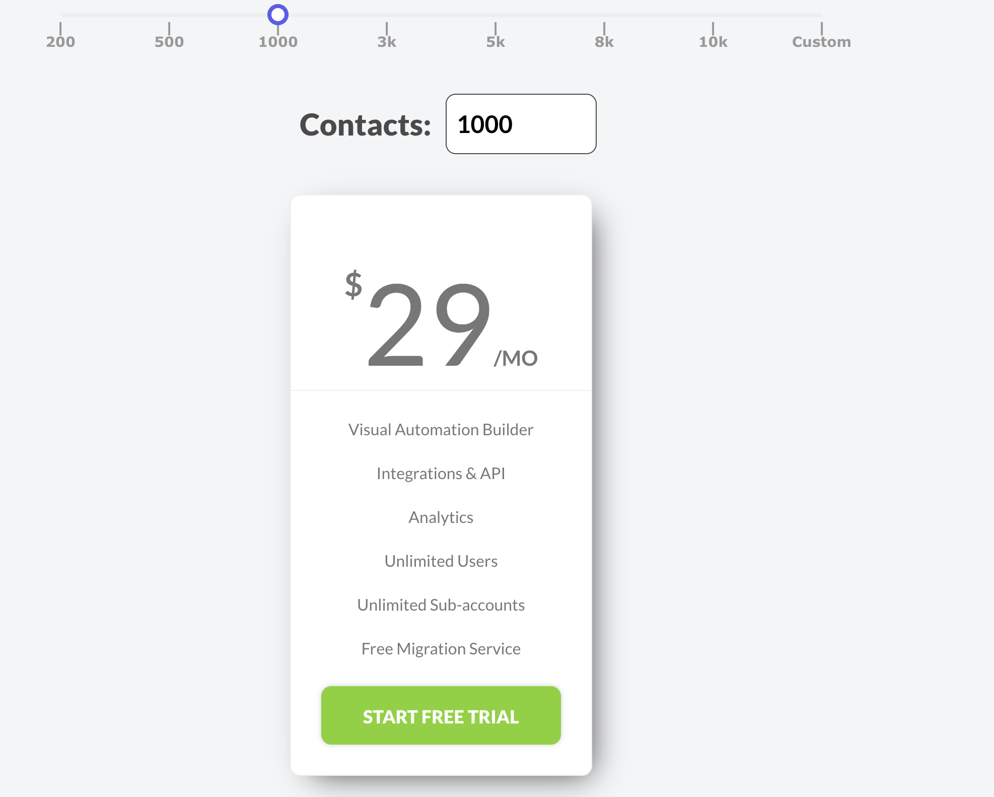 Pricing Page