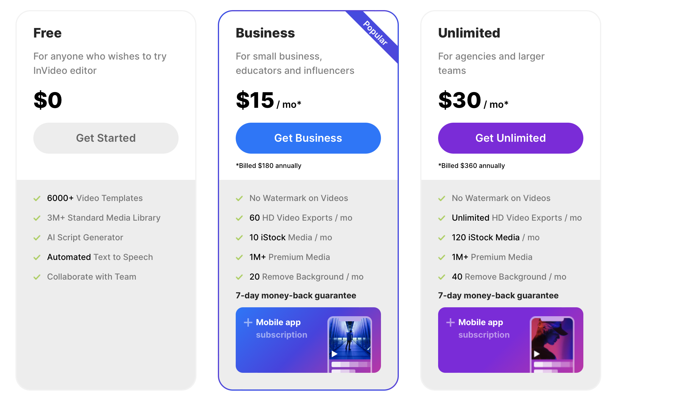 Pricing Page