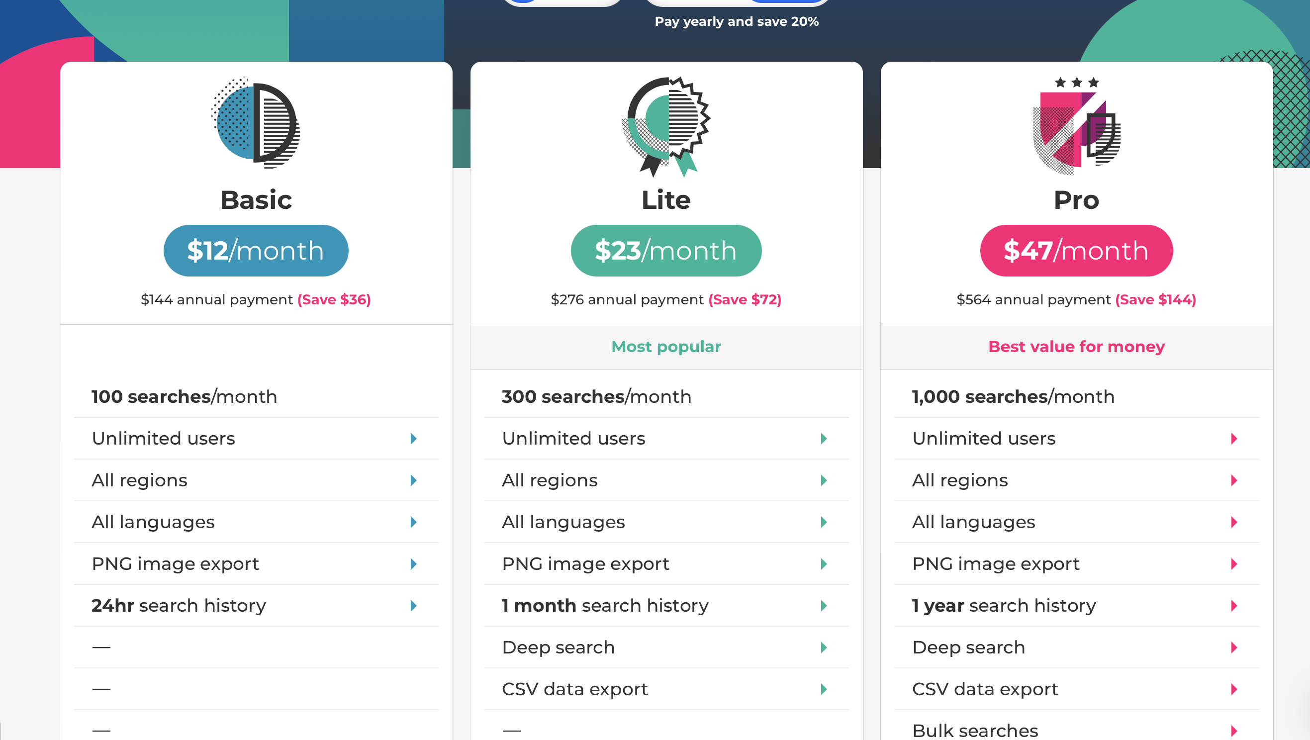 Pricing Page