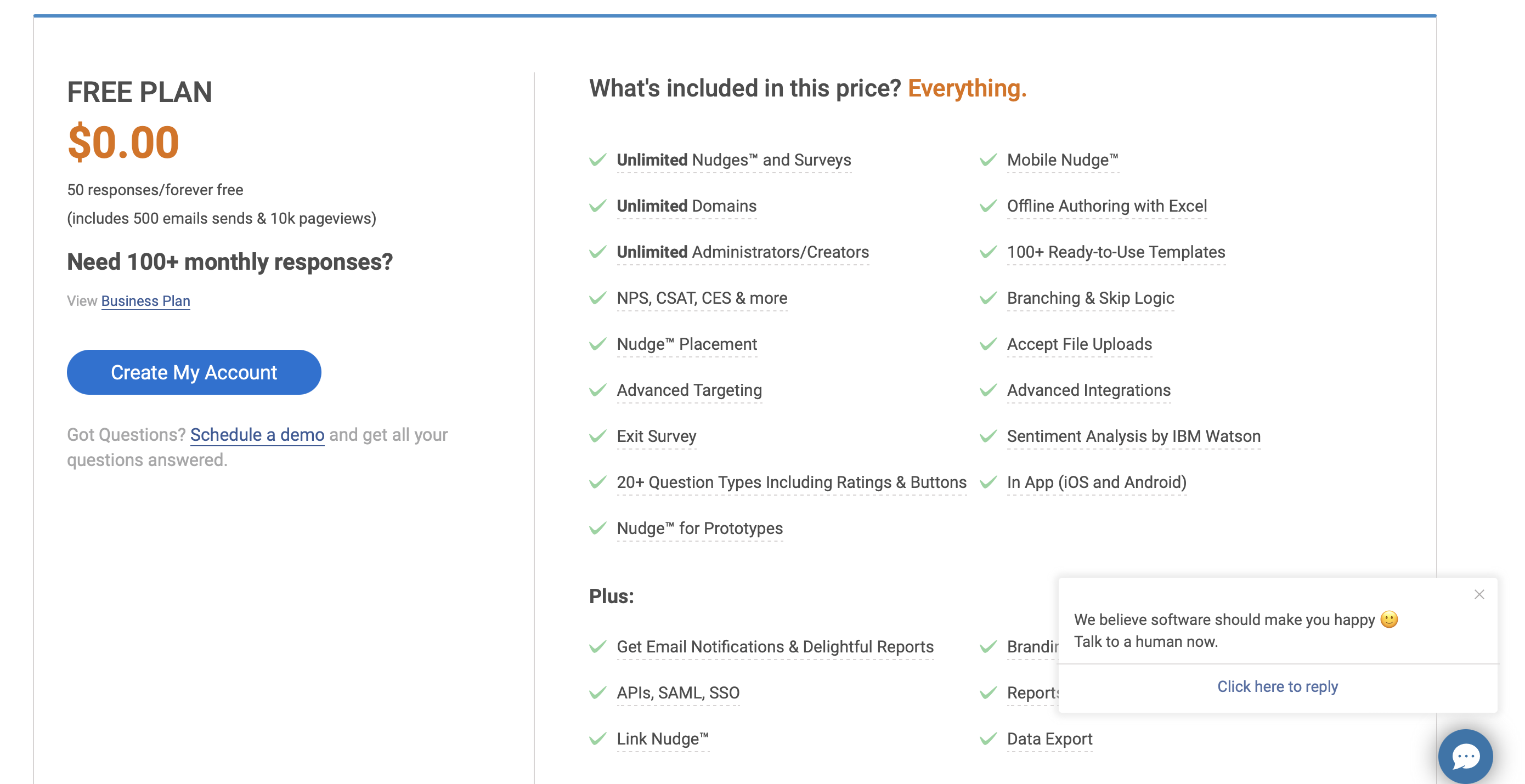 Pricing Page