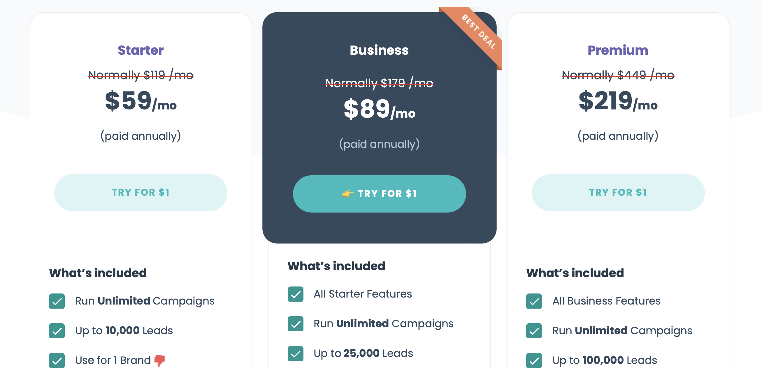 Pricing Page