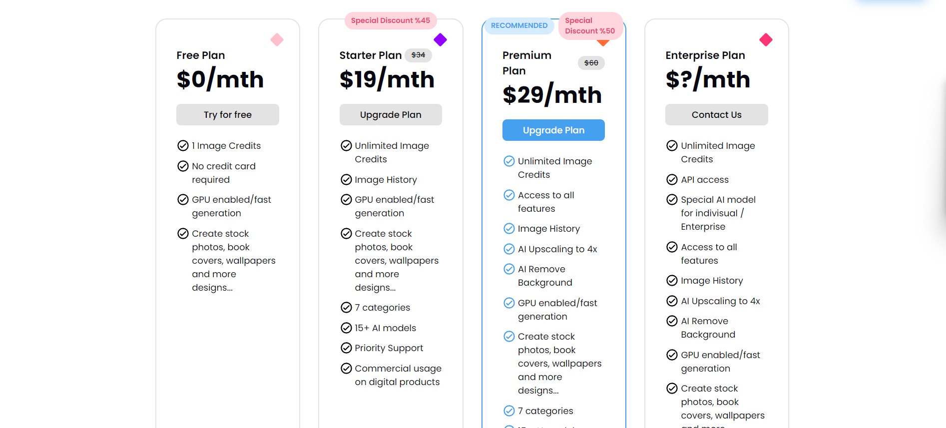 Pricing Page