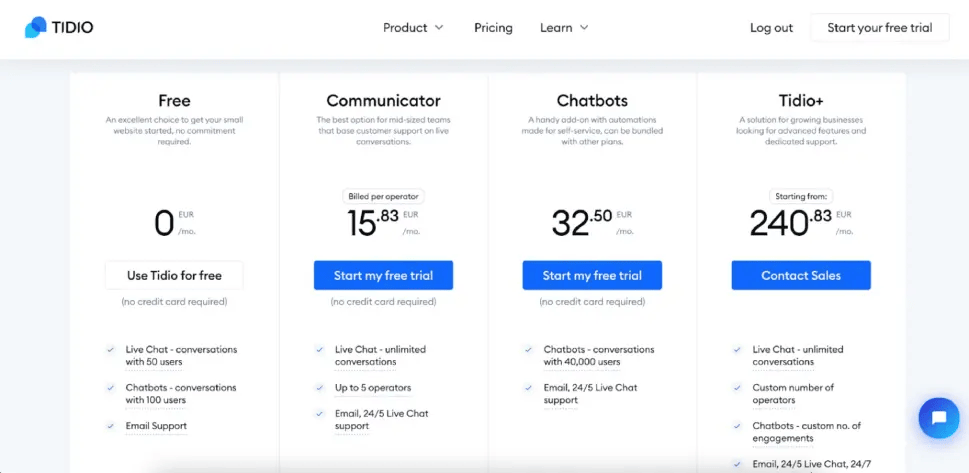 Pricing Page