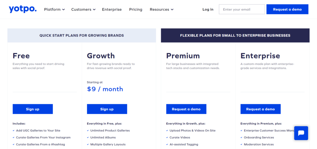 Pricing Page