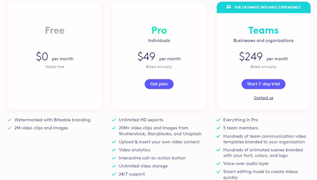 Pricing Page