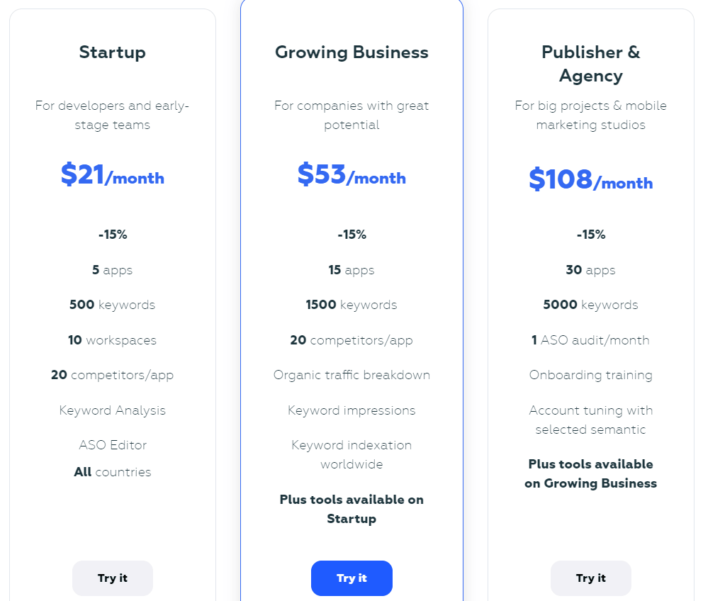 Pricing Page