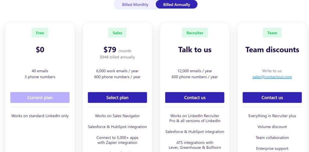 Pricing Page