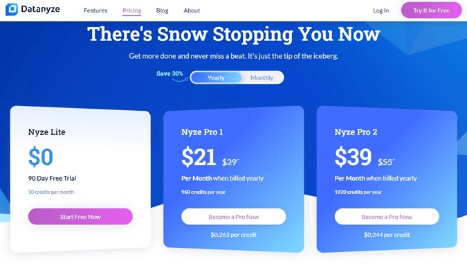 Pricing Page