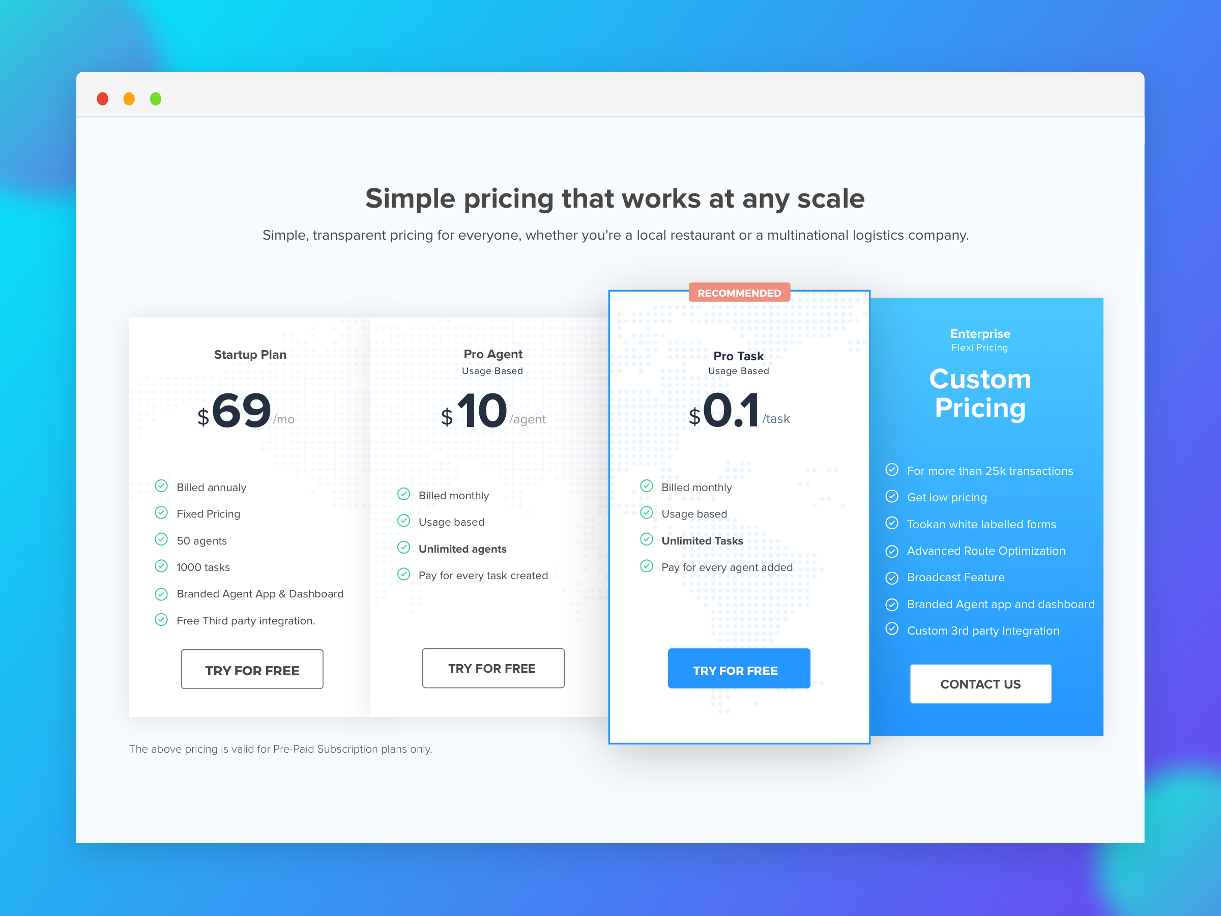 Pricing Page