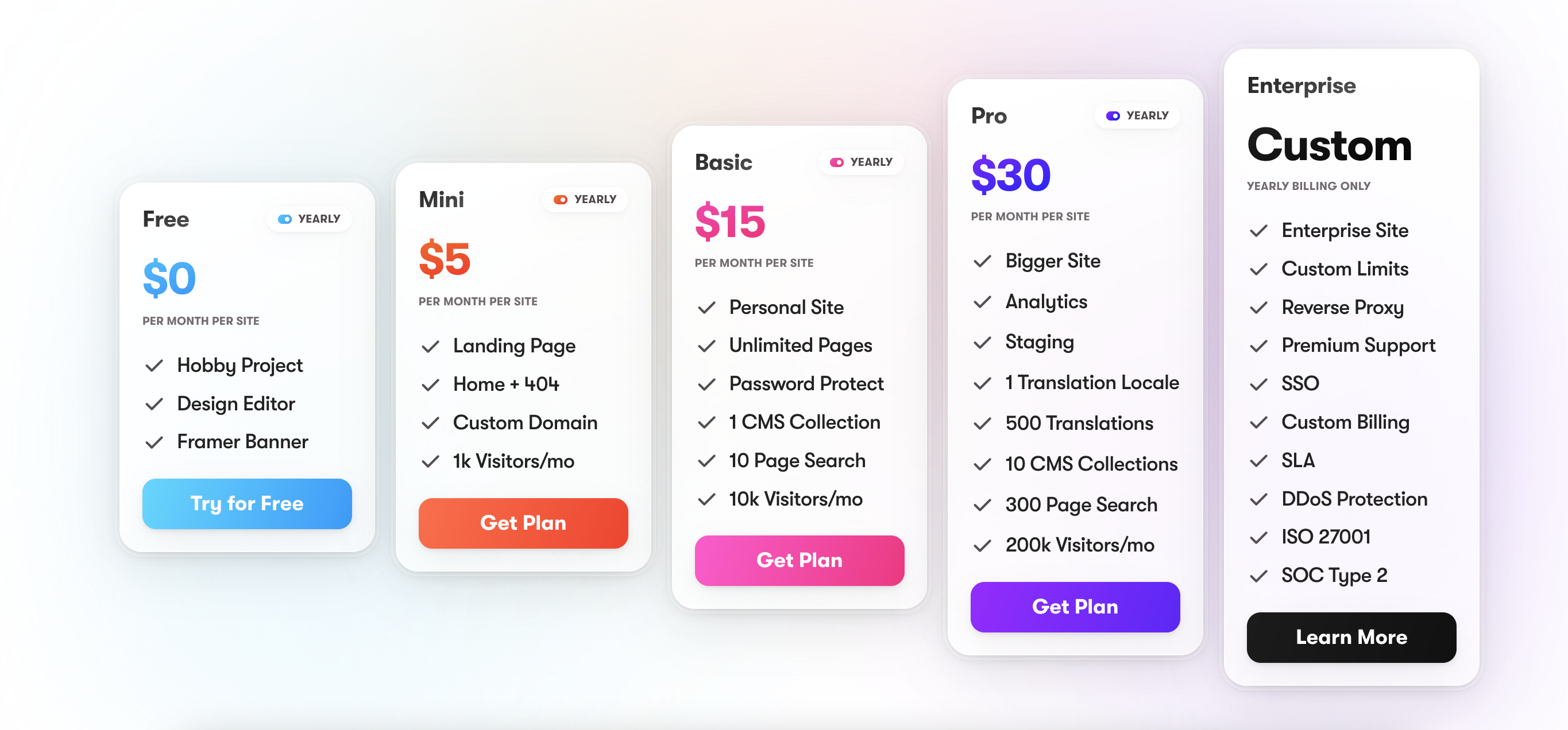 Pricing Page