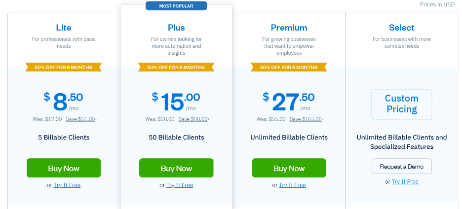 Pricing Page