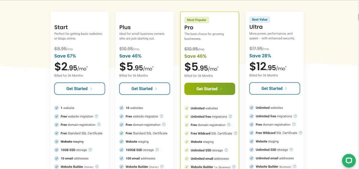 Pricing Page